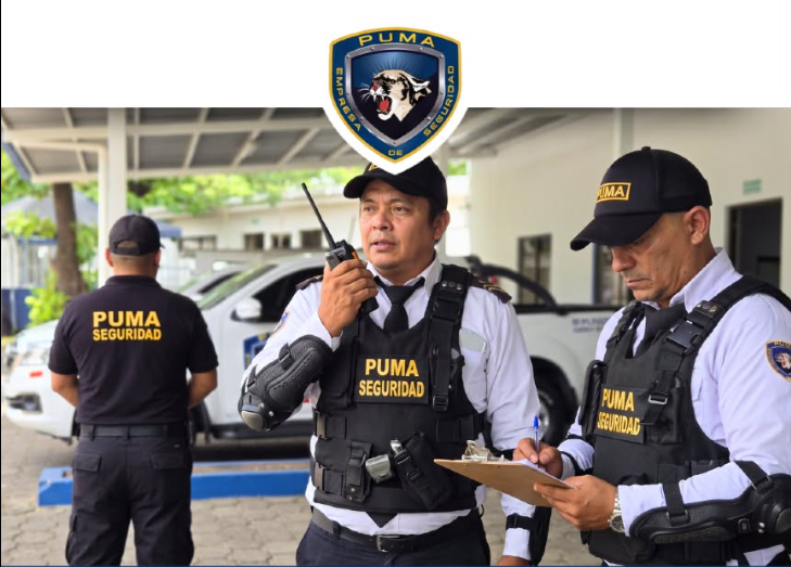 Guardas de seguridad física uniformados